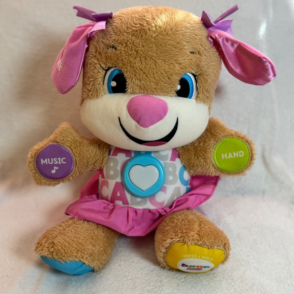 Fisher Price Laugh & Learn Smart Stages Sis Puppy Dog Toddler‎ Baby Plush Toy